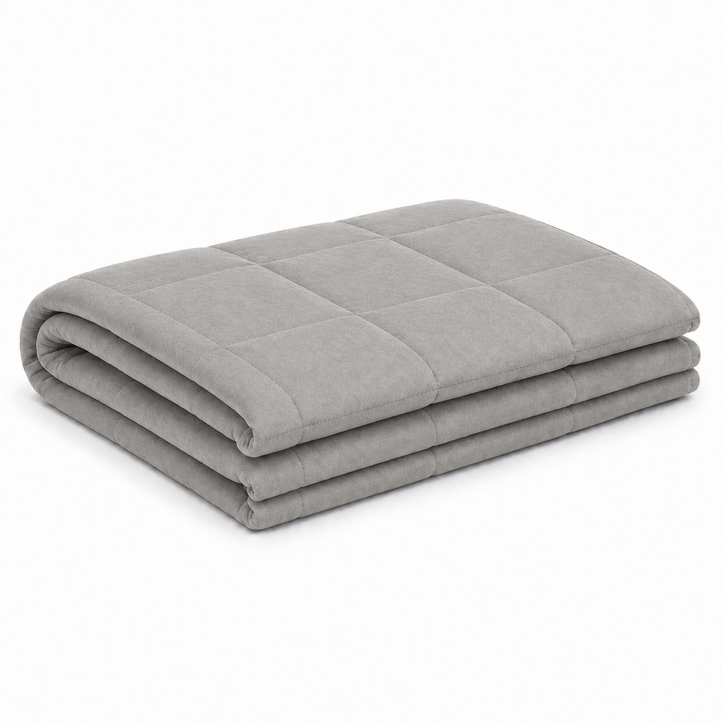 Couverture lestée enfant Lonavi Petite Étreinte grise, 120 × 180 cm