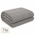 Couverture lestée Lonavi Étreinte 7 kg grise, 150 × 200 cm