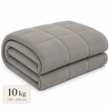 Couverture lestée Lonavi Étreinte 10 kg grise, 138 × 200 cm
