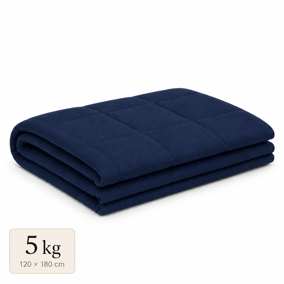 Couverture lestée enfant Lonavi Petite Étreinte 5 kg bleue, 120 × 180 cm