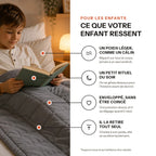 Ce que votre enfant ressent sous la couverture lestée Lonavi Petite Étreinte